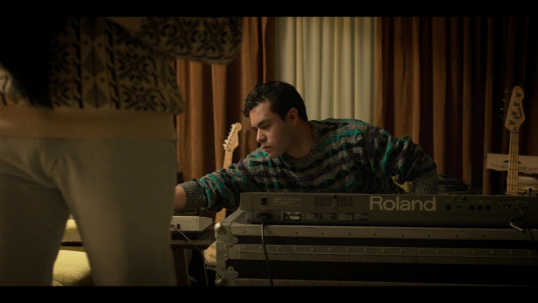 Roland Portable Digital Piano of Gabriel Chavarria as A.B. Quintanilla in Selena The Series S01E07 (2)