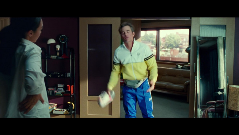 Sergio Tacchini Jacket and Adidas Pants of Chris Pine as Steve Trevor in Wonder Woman 1984 (2020)