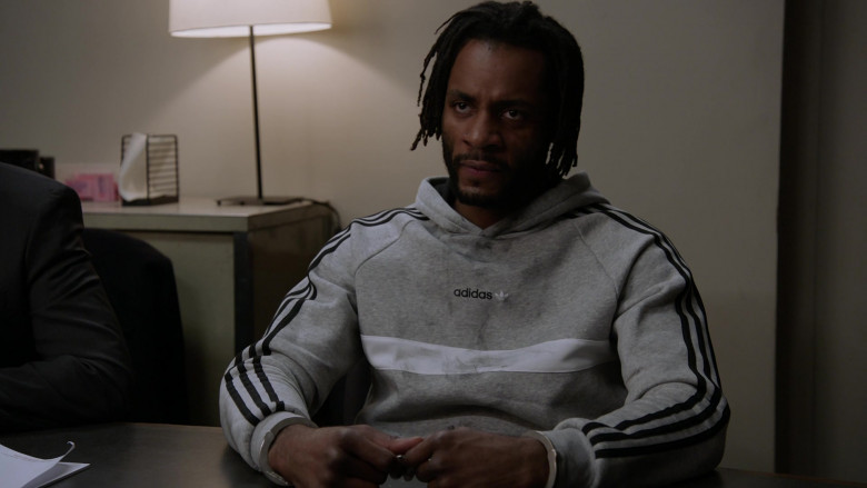 Adidas Men's Hoodie of Rasell L. Holt as Truman Powell in Chicago P.D. S08E03 (2)