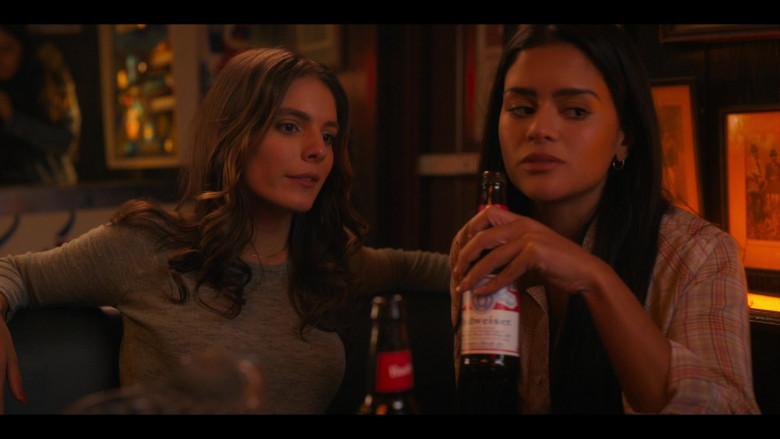 Budweiser Beer Bottle Held by Gigi Zumbado as Tammy in Bridge and Tunnel S01E01 The Graduates (2021)