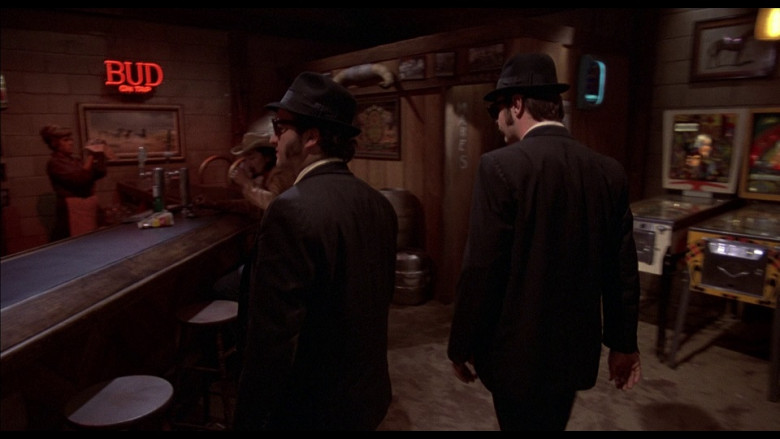 Budweiser neon sign in The Blues Brothers (1980)