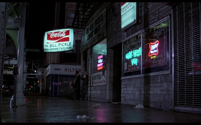 Coca-Cola and Miller High Life Signs in The Blues Brothers (1980)