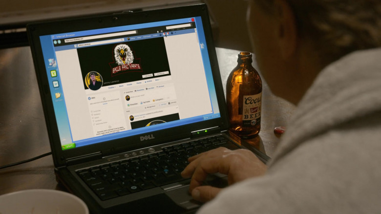 Coors Banquet Beer Bottle & Dell Laptop of William Zabka as Johnny Lawrence in Cobra Kai S03E09