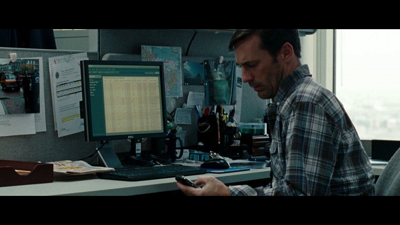 Dell Computer Monitor Used by Jon Hamm as FBI Special Agent Adam Frawley in The Town (2010)