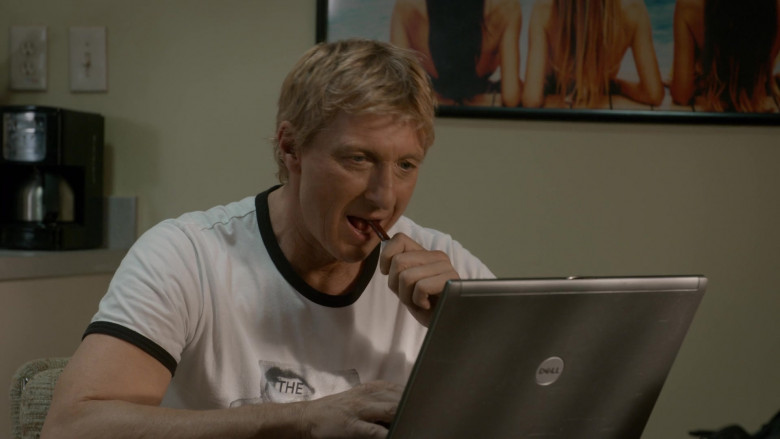 Dell Laptop of William Zabka as Johnny Lawrence in Cobra Kai S03E07 (1)