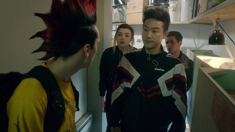 Diadora Men's Jacket of Joe Seo as Kyler in Cobra Kai S03E09 (3)