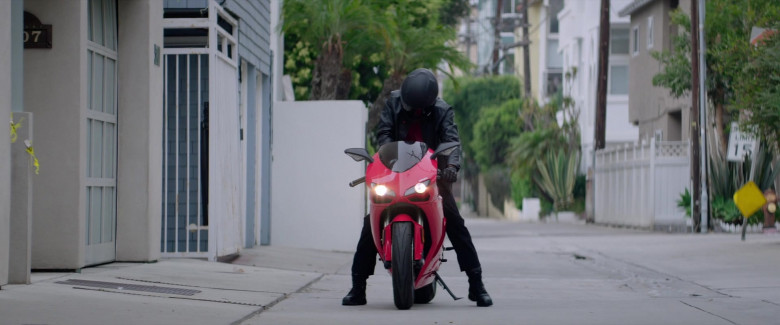Ducati 1198 Red Motorcycle of Michael Ealy as Derrick Tyler in Fatale Movie (1)
