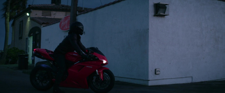 Ducati 1198 Red Motorcycle of Michael Ealy as Derrick Tyler in Fatale Movie (2)