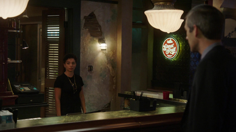 Great Raft Brewing Round Sign in NCIS New Orleans S07E06