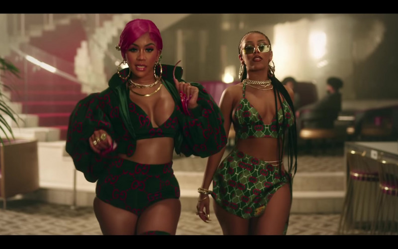 Gucci Women's Outfits of Saweetie & Doja Cat in "Best Friend" (2021)