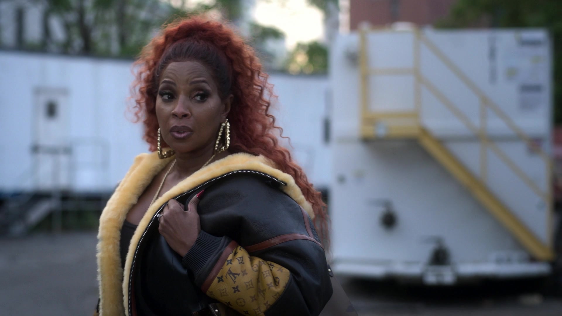 Chanel Logo Print Pullover worn by Monet (Mary J. Blige) as seen in Power  Book II: Ghost (S02E08)
