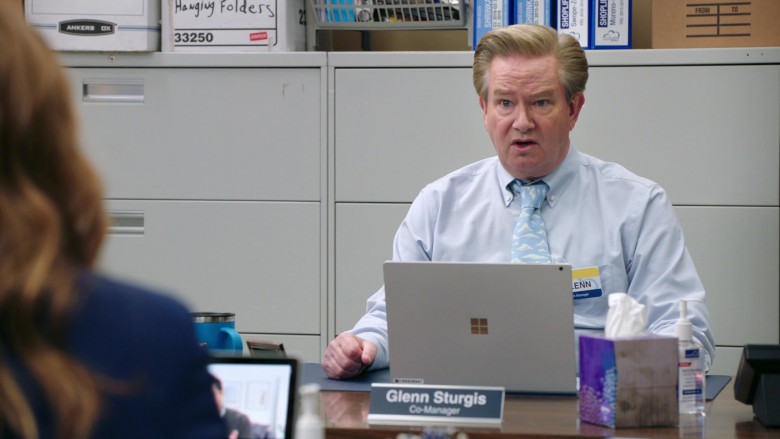 Microsoft Surface Laptop of Mark McKinney as Glenn Sturgis in Superstore S06E07 The Trough (2021)