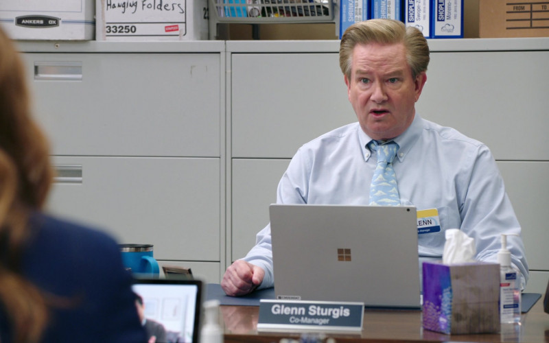 Microsoft Surface Laptop of Mark McKinney as Glenn Sturgis in Superstore S06E07 The Trough (2021)