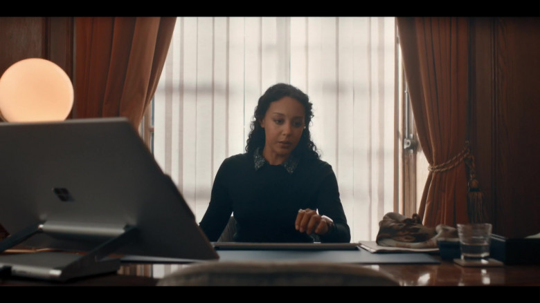 Microsoft Surface Studio Computer of Adelle Leonce as Phoebe Taylor in A Discovery of Witches Season 2 TV Show (1)