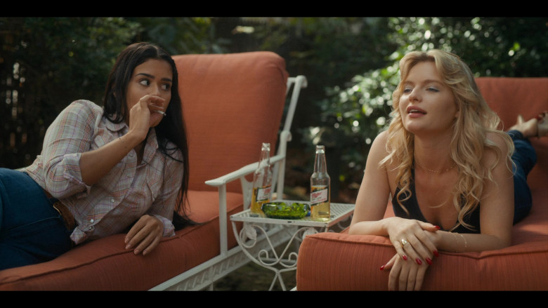 Miller High Life Beer Enjoyed by Isabella Farrell as Stacey in Bridge and Tunnel S01E01 The Graduates (2021)