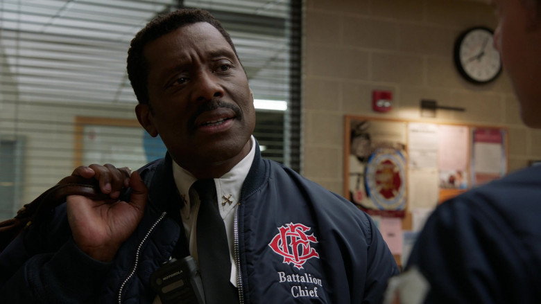 Motorola Radio of Eamonn Walker as Battalion Chief Wallace Boden in Chicago Fire S09E04 Funny What Things Remind Us (2021)