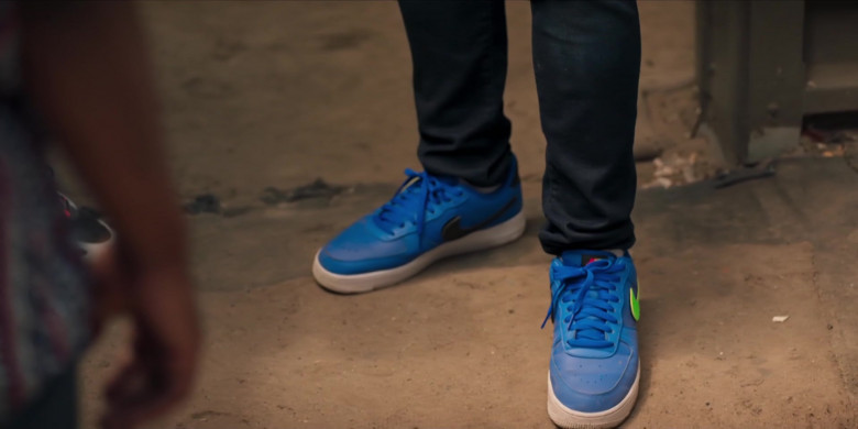 Nike AF 1 Men's Blue Low Sneakers of Noel Clarke as Aaron ‘Bish' Bishop in Bulletproof S03E02 (3)