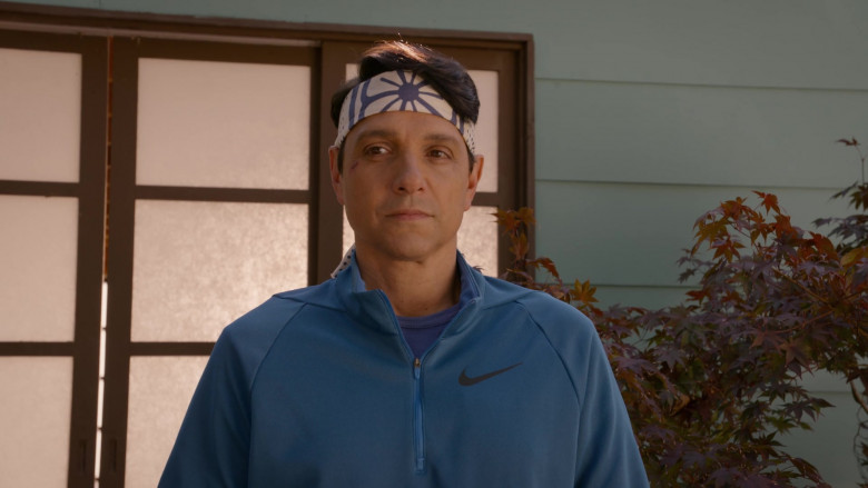 Nike Men's Jacket (Blue) of Ralph Macchio as Daniel LaRusso in Cobra Kai S03E10 (2)