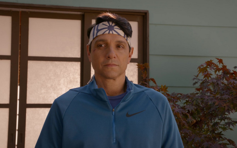 Nike Men's Jacket (Blue) of Ralph Macchio as Daniel LaRusso in Cobra Kai S03E10 (2)