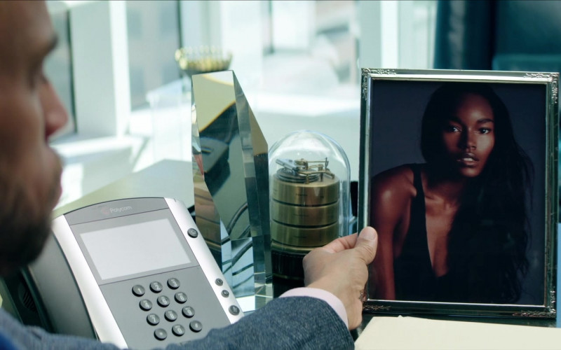 Polycom Telephone of Michael Ealy as Derrick Tyler in Fatale (2020)