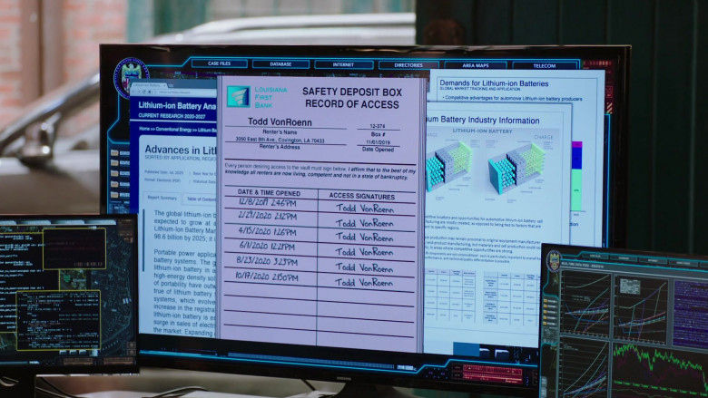Samsung TV or Monitor in NCIS New Orleans S07E05