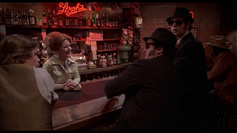 Stroh's Beer Red Neon Sign in The Blues Brothers (1980)