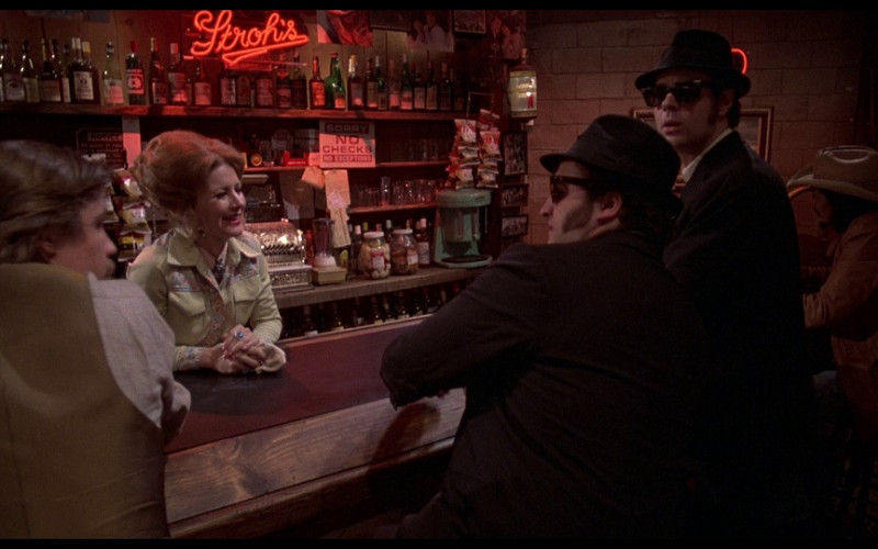 Stroh’s Beer Red Neon Sign in The Blues Brothers (1980)