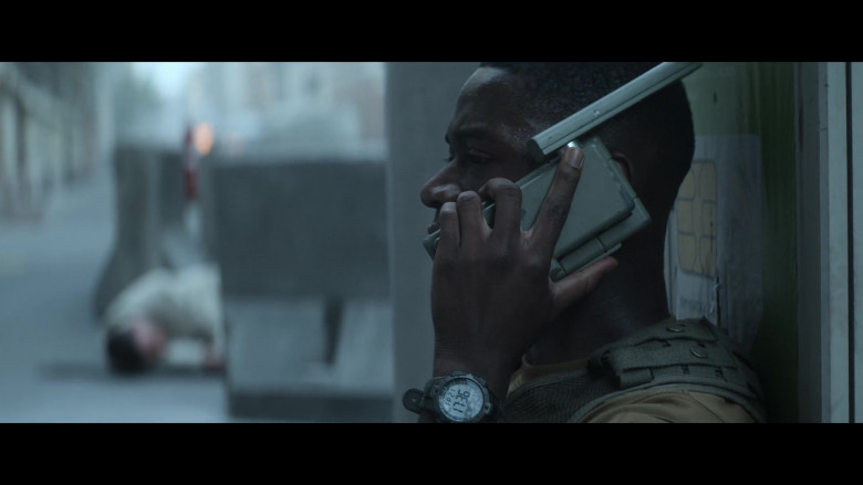 Timex Marathon Men’s Watch of Damson Idris as Lt. Thomas Harp in Outside the Wire (1)