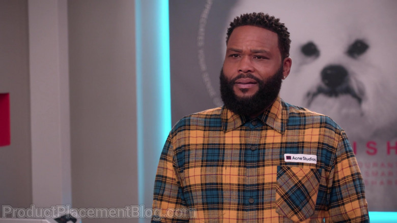 Acne Studios Plaid Shirt of Anthony Anderson as Dre Johnson in Black-ish S07E12 (2)