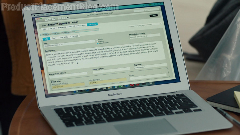 Apple MacBook Air Laptop in Nurses S01E09 (1)