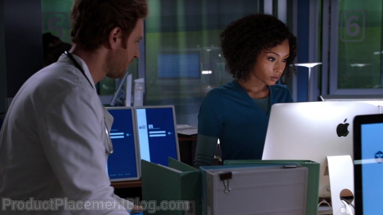 Apple iMac Computers in Chicago Med Season 6 Episode 7 TV Show (4)