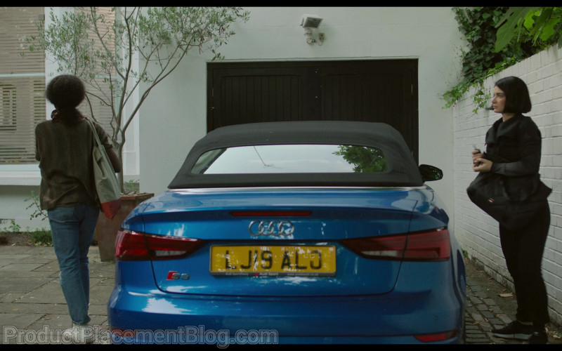 Audi S3 Blue Convertible Car of Eve Hewson as Adele in Behind Her Eyes S01E02 Lucid Dreaming (2021)