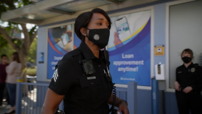 Axon Body Camera Worn by Angela Bassett as Athena Carter Grant Nash, LAPD patrol sergeant in 9-1-1 S04E03 TV Series (2)