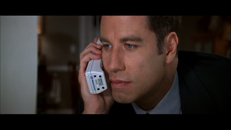 BellSouth Telephone Held by Actor John Travolta as Sean Archer in FaceOff (1997)
