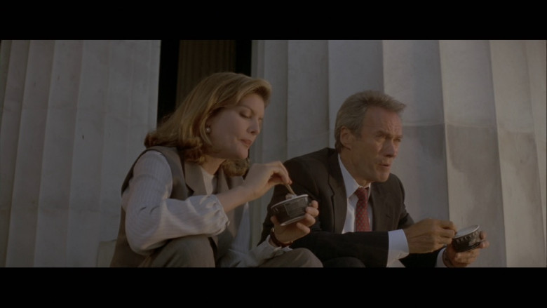 Breyers Ice Cream Enjoyed by Rene Russo and Clint Eastwood in In the Line of Fire (1993)