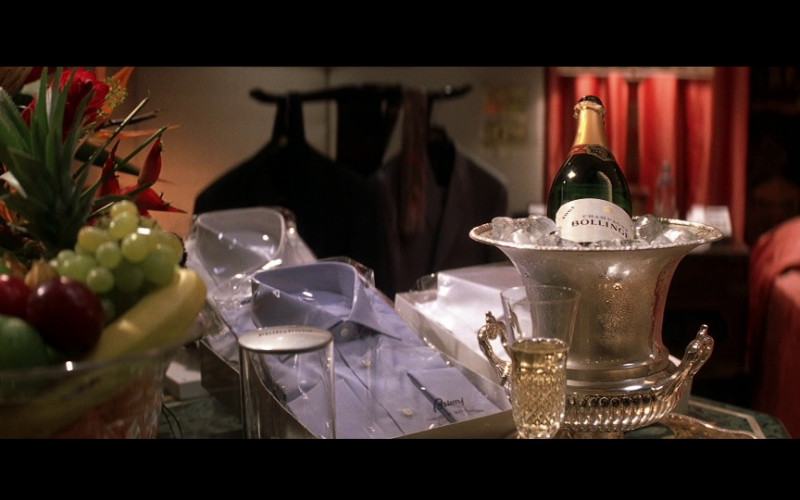 Brioni Men’s Shirts and Bollinger Champagne in Die Another Day (2002)