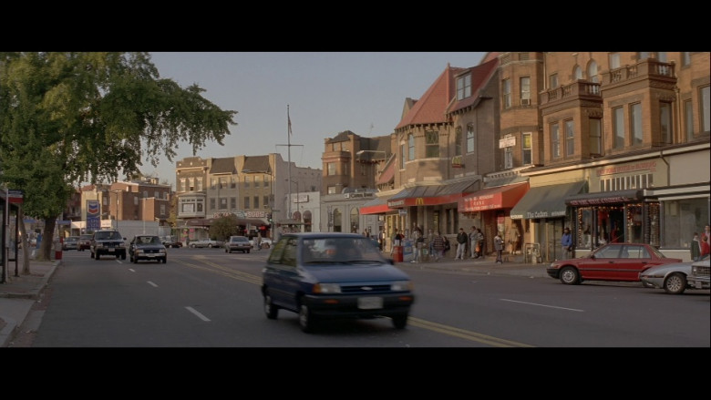 Chevron Gas Station & McDonald's Restaurant in In the Line of Fire (1993)