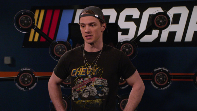 Chevy Men's T-Shirt Worn by Freddie Stroma as Jake in The Crew S01E07