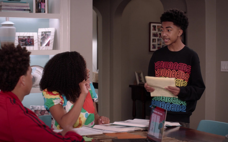 Dsquared2 Sweatshirt of Miles Brown as Jack in Black-ish S07E10 What About Gary (2021)