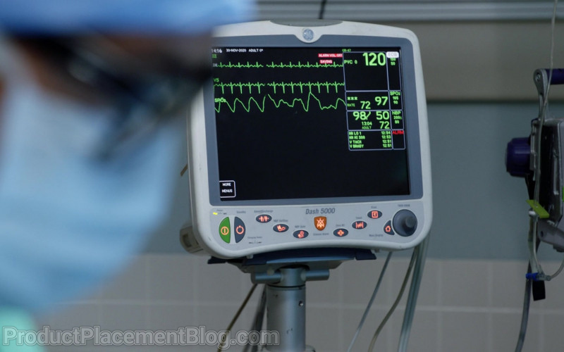 GE DASH 5000 Patient Monitor in Magnum P.I. S03E08