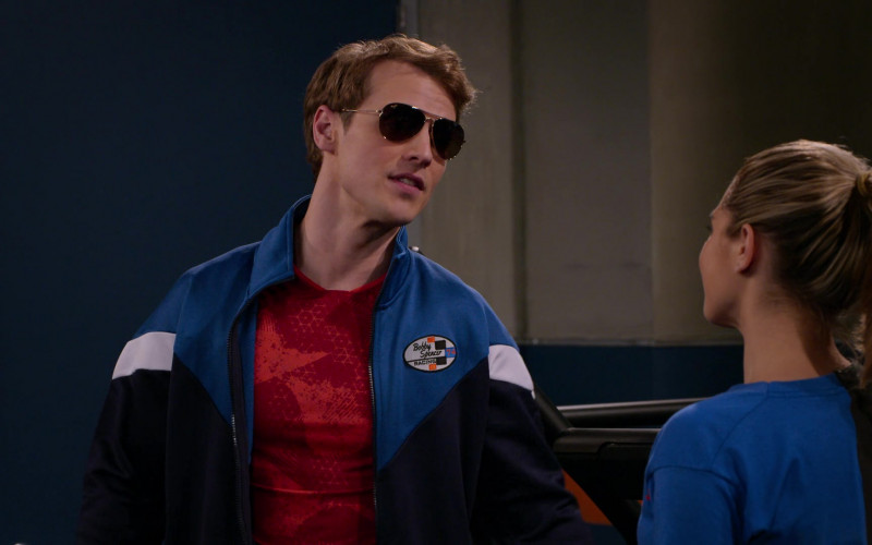 Maui Jim Men’s Aviator Sunglasses of Freddie Stroma as Jake in The Crew S01E06