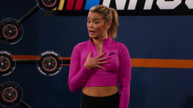 Nike Women's Cropped Top of Paris Berelc as Jessie De La Cruz in The Crew S01E05 (3)