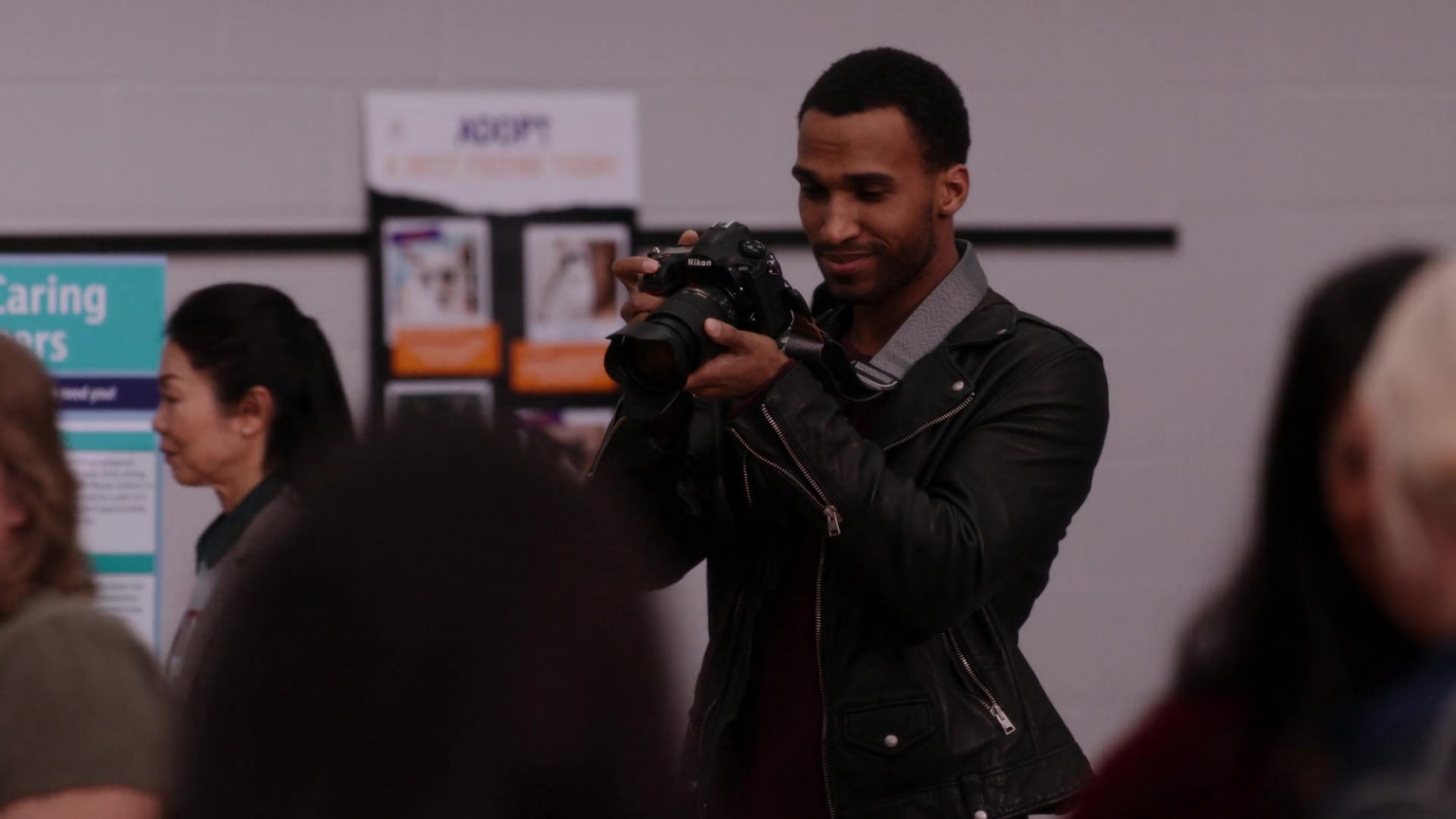 Nikon Camera Of Nathan Mitchell As Zion Miller In Ginny &