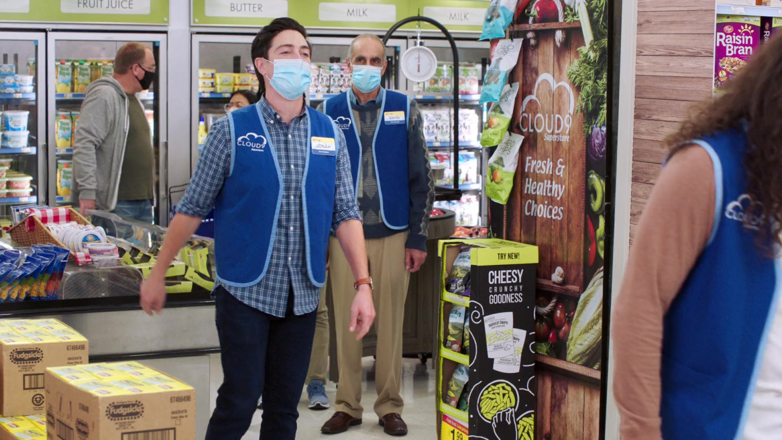 Popsicle Fudgsicle Fudge Pops And Harvest Snaps Snacks In Superstore S06E08 "Ground Rules" (2021)