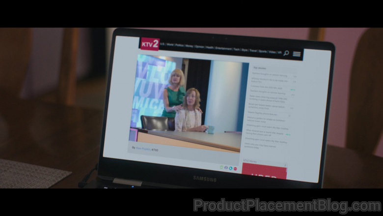 Samsung Laptop of Allison Janney as Sue Buttons in Breaking News in Yuba County (2)