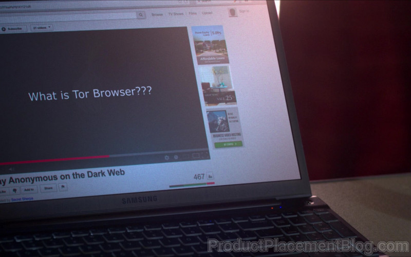 Samsung Laptop of Nick Robinson as Ross Ulbricht in Silk Road Movie (2)