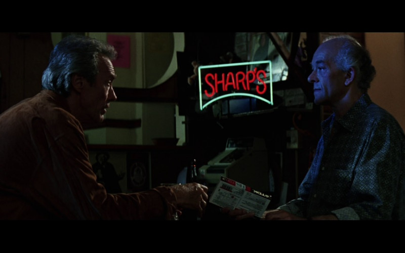 Sharp’s Beer Sign and TDK Cassette in Absolute Power (1997)