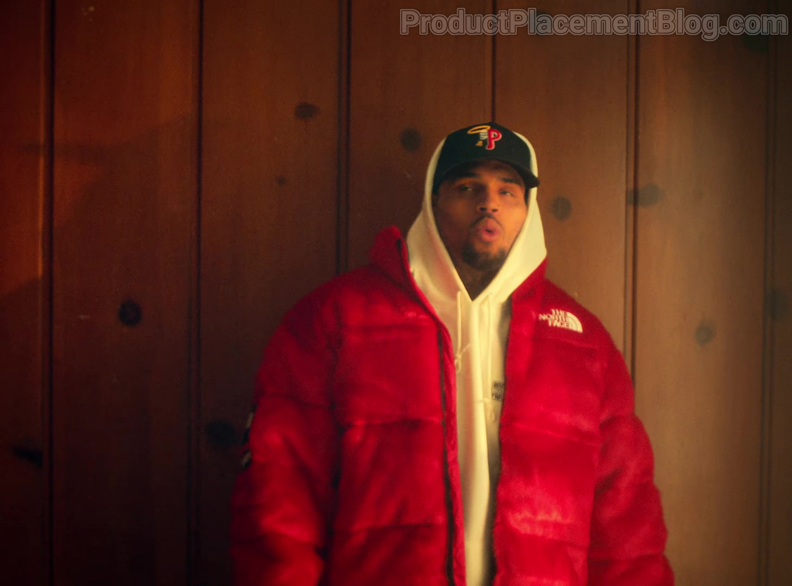The North Face X Supreme Red Jacket Of Chris Brown In 