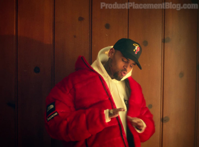 The North Face x Supreme Red Jacket of Chris Brown in Provide 2021 (2)