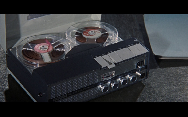 Uher 4000 Report-S portable open-reel magnetic-tape audio recorders in Thunderball (1965)